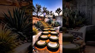Old Tires to Luxury Garden Stairs 😍 | Creative DIY Backyard Makeover 🌿✨