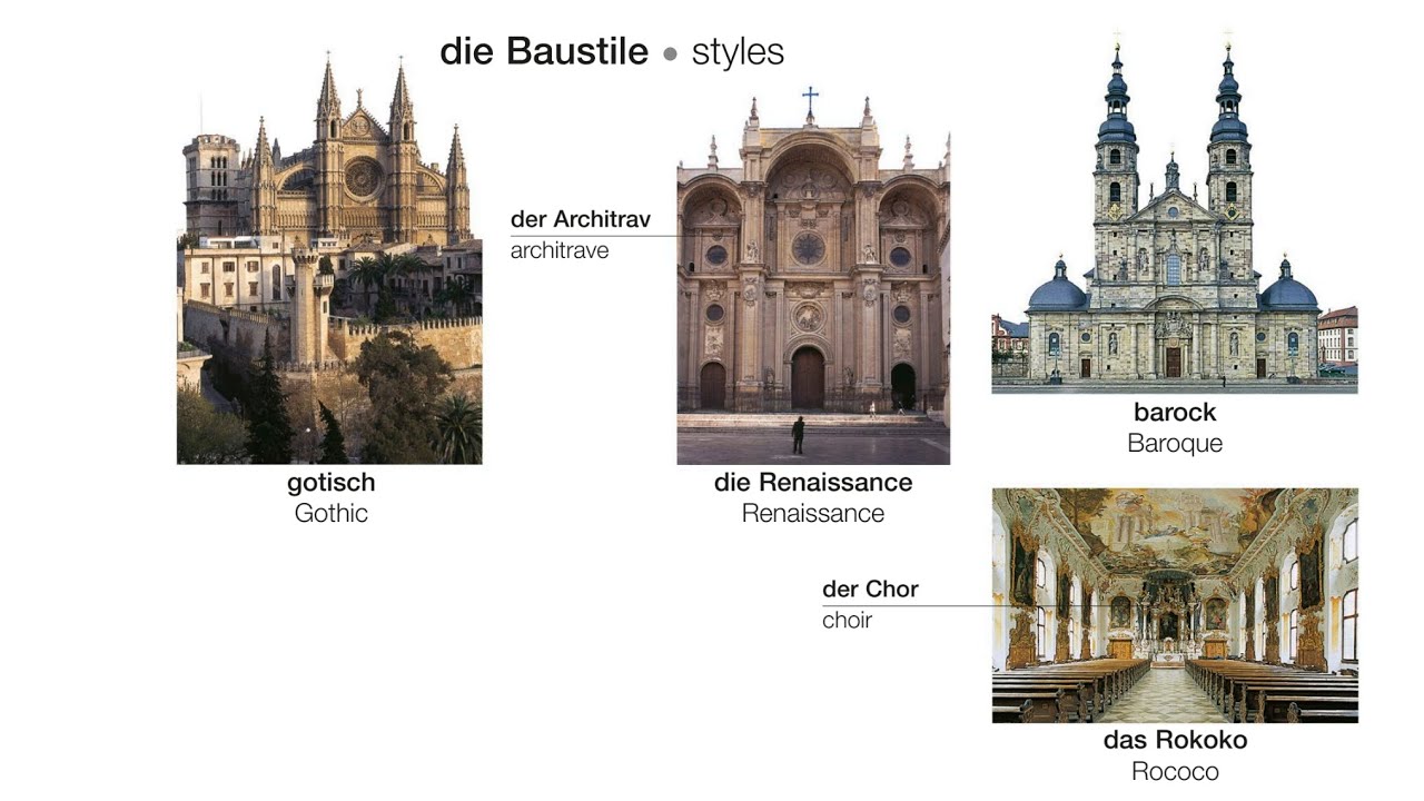 Die Baustile | Deutsch lernen || Learn German |