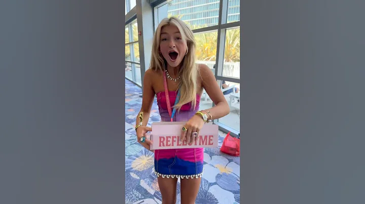 Kenzie’s reaction to her ReflectMe doll OMG💗💗 #barbie #reflectme #unboxing