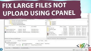 How to Fix Large Files Not Uploading using File Manager in cPanel / Hosting | FTP Management Access