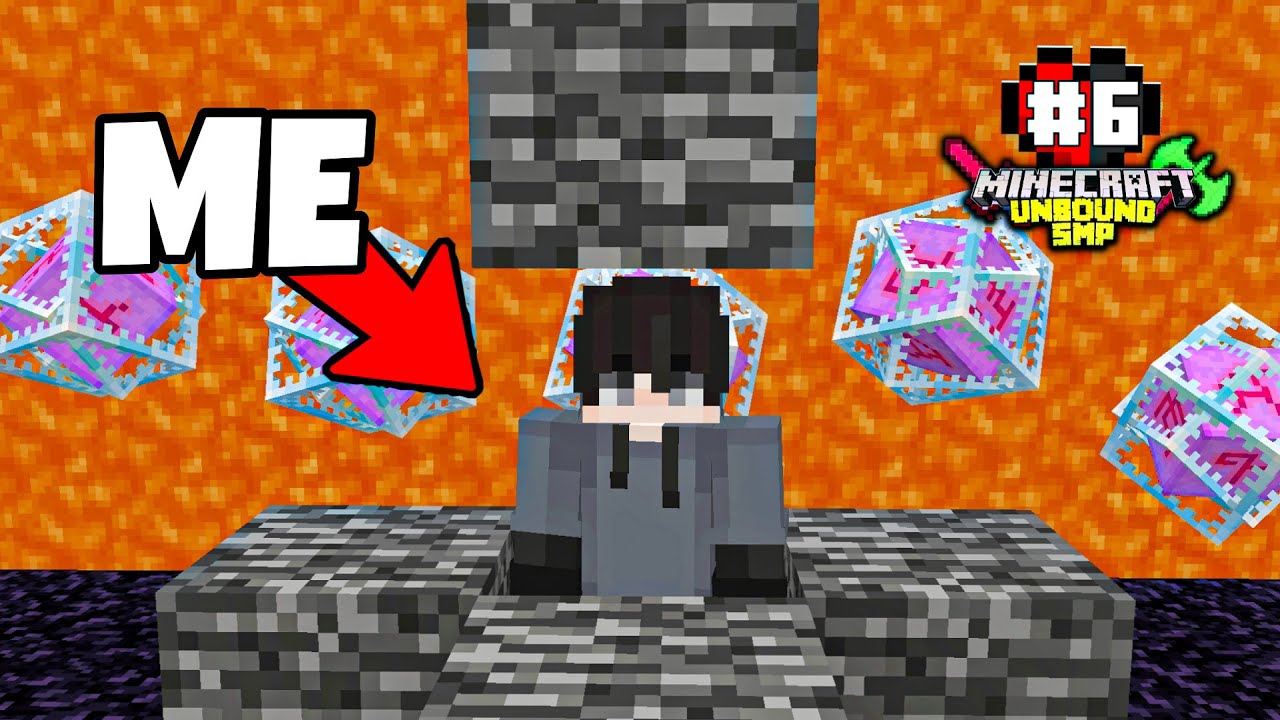 I Got TRAPPED In A BEDROCK Prison || Unbound Smp #6 - YouTube
