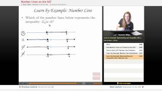 SAT Math: Number Lines