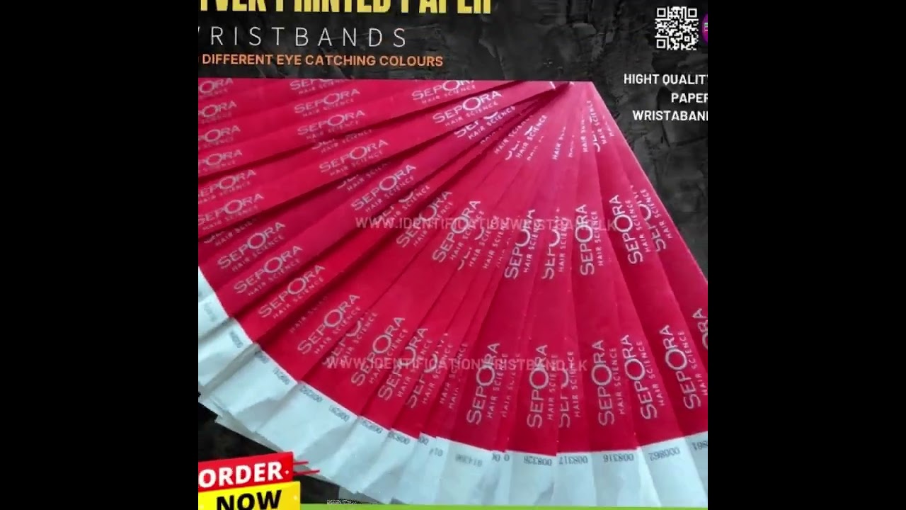 PRINTED PAPER WRISTBANDS  