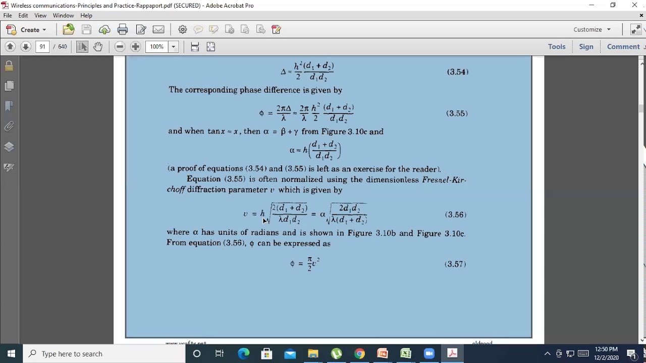 Lecture on Fresnel Zone and Knife Edge Diffraction Model - YouTube