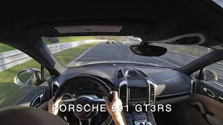 Cayenne Diesel passing GT3, GT3RS &amp; Lamborghini Huracan Performante//.