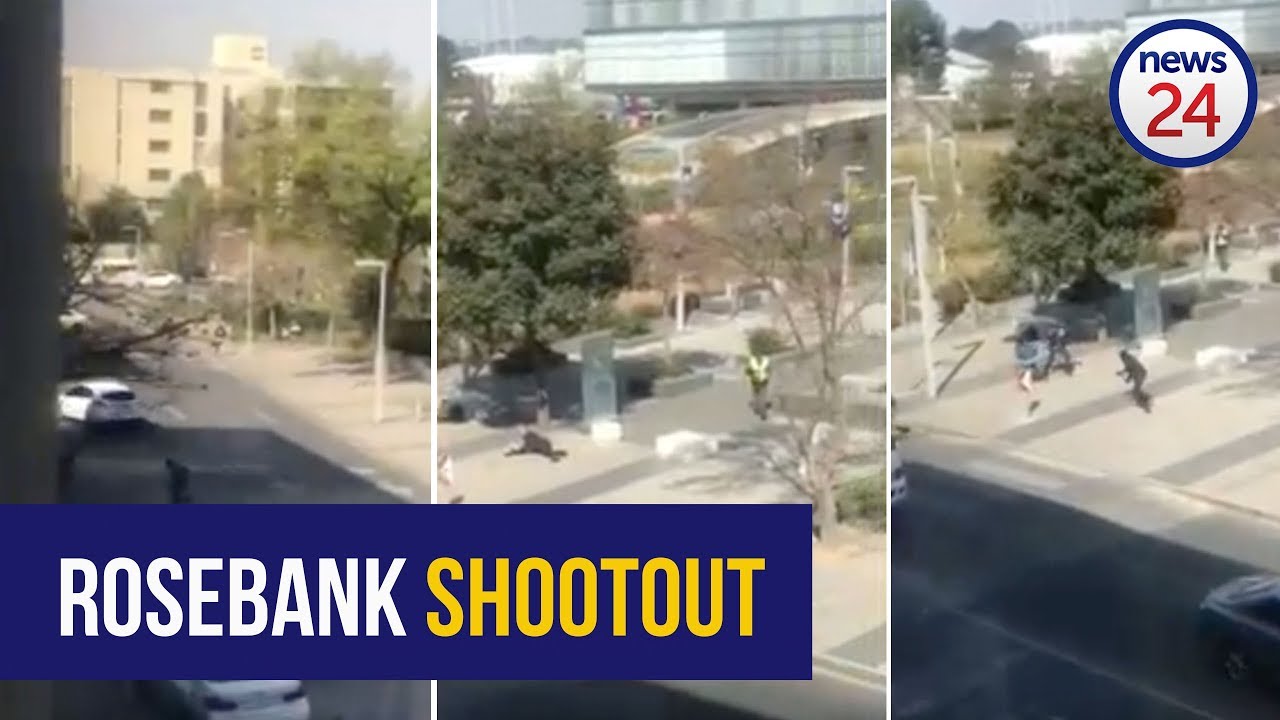 WATCH Armed assailants flee scene of Rosebank, Johannesburg, shooting