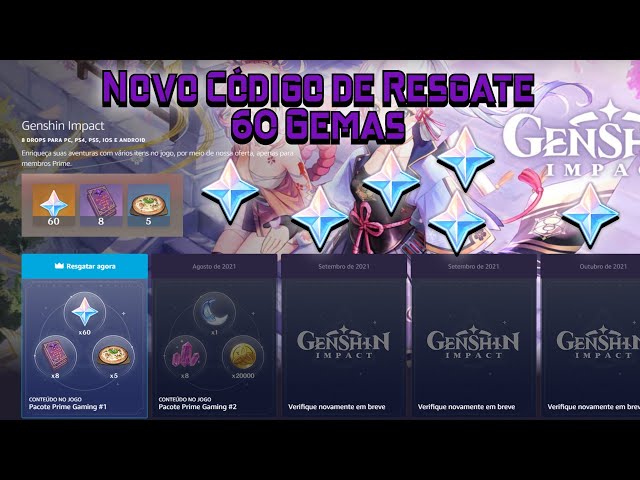 Genshin Impact: Código dá gemas e ouro de graça; veja como resgatar e mais!