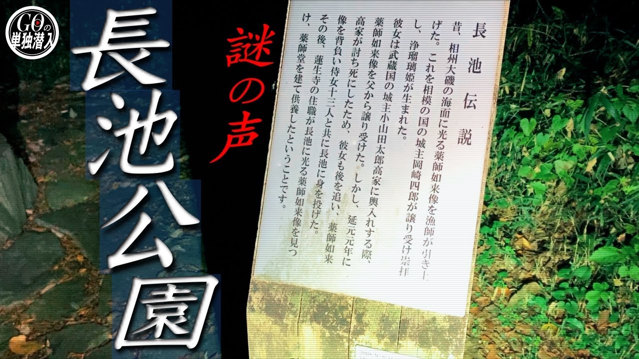 「突然聞こえてきた奇妙な声」心霊スポットとしても有名な長池公園に単独潜入！