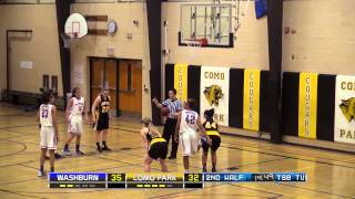 High School Girls Basketball Minneapolis Washburn vs Como Park