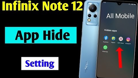 Infinix note 12 me app hide kaise kare | how to hide Apps in infinix note 12 | infinix app hide