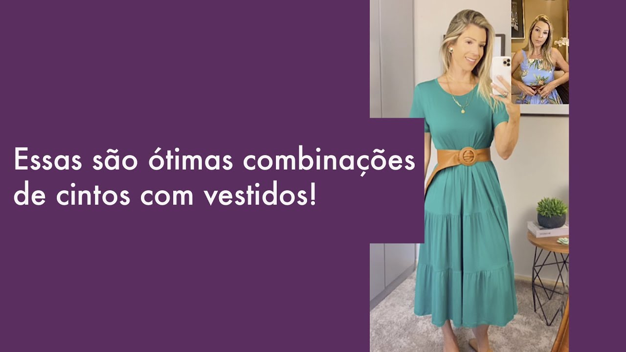 Veja vários modelos de cintos para usar com vestido. - YouTube