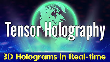 Using artificial intelligence to generate 3D holograms in real-time | Tensor Holography