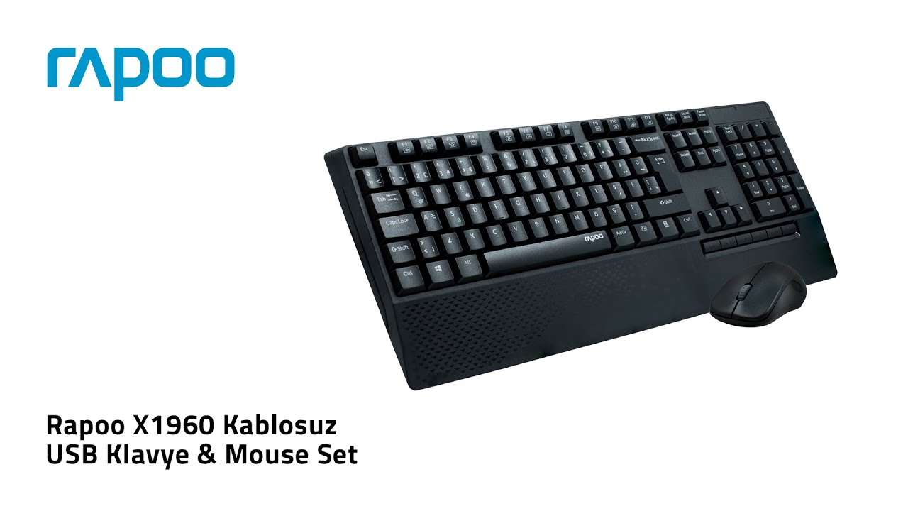 Rapoo X1960 Wireless Optical Mouse Keyboard Combo.