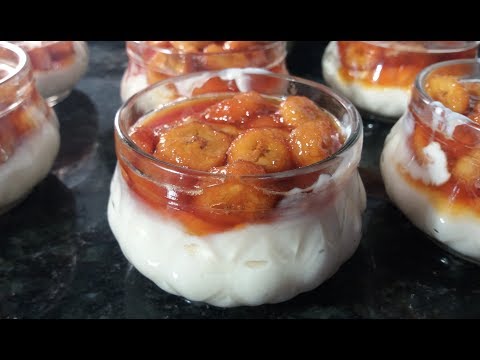 SOBREMESA DE BANANA FÁCIL E DELICIOSA  !!! RECEITINHAS COM AMOR...