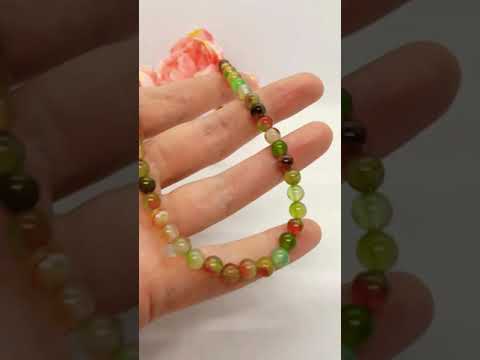 Кольє, намисто-чокер натуральний камінь агат бразильський, видео 1