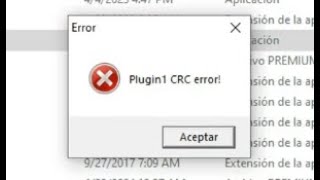 Como Solucionar El Error Plugin1 Crc Mu Renacidos