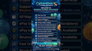 Ramsha Global Exchange | Fast &amp; Secure Worldwide Crypto &amp; Digital Asset Services online buy &amp; sell