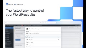 CommandBar for WordPress