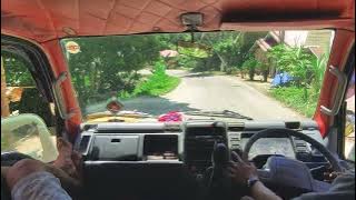 JALUR RAWAN LONGSOR BUKIT 12 MUARA SIPONGI, nyeti dari dalam kabin canter