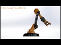 Simulating and Motion Control of a Robotic Arm Designed in Solidworks Using The Simscape in MATLAB.