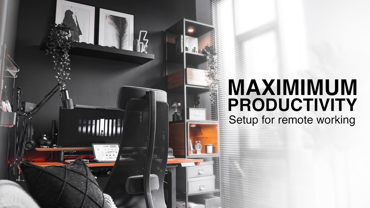 How to setup for a maximum productivity workspace - YouTube