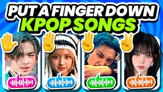 Put a finger DOWN if you DON'T KNOW a KPOP SONG ✌️ Guess the Kpop Song - KPOP QUIZ 2024