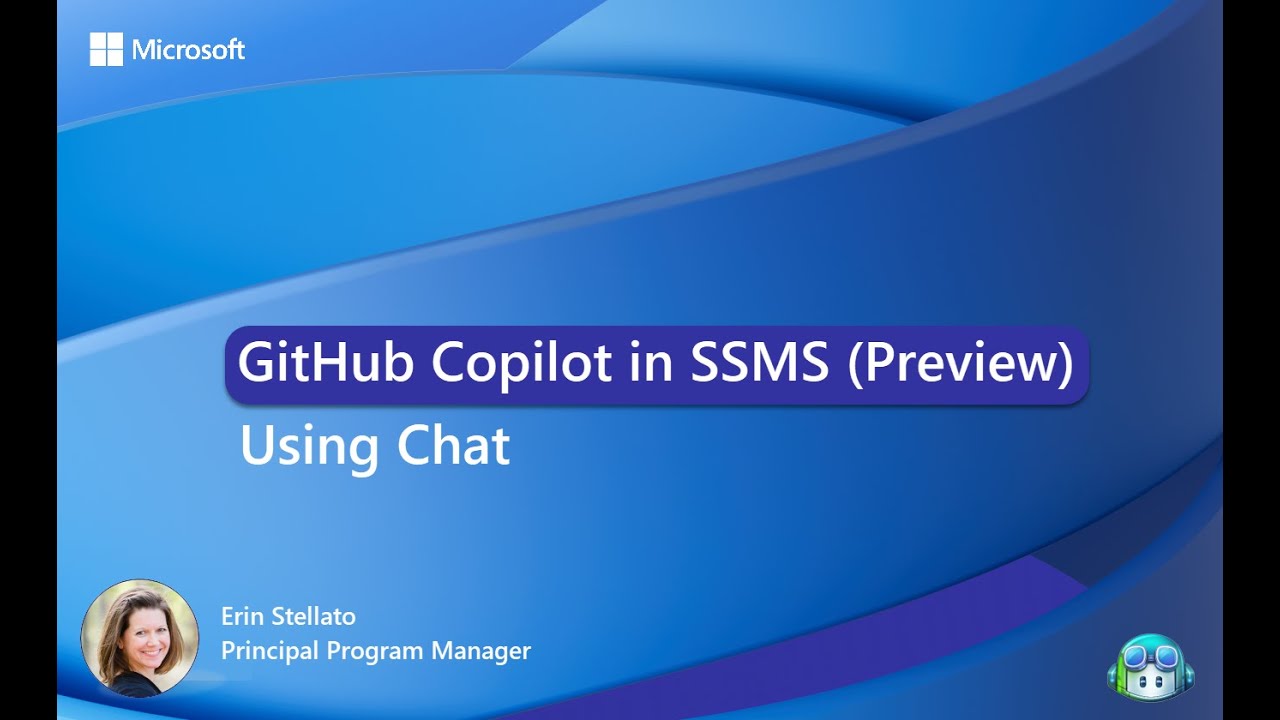 GitHub Copilot in SSMS - Using chat - YouTube