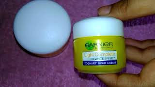 garnier lemon night cream