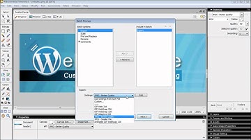 Fireworks Batch Image Re-size