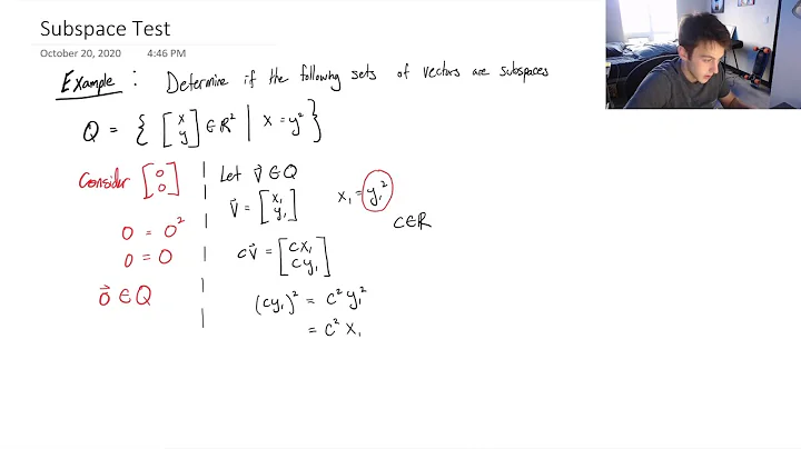 How to Apply the Subspace Test - Linear Algebra