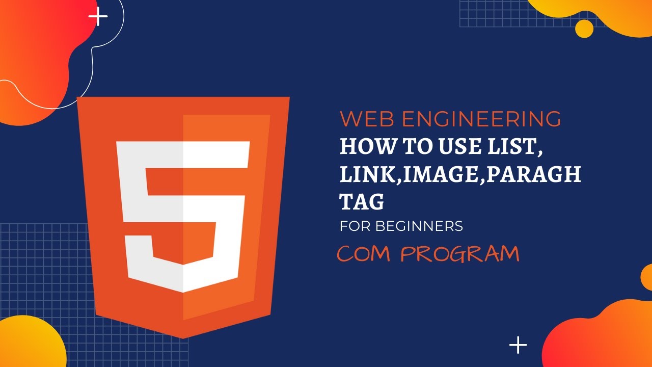 HOW TO USE LIST, LINK, IMAGE, PARAGRAPH TAG | Lesson 4 | Full HTML ...