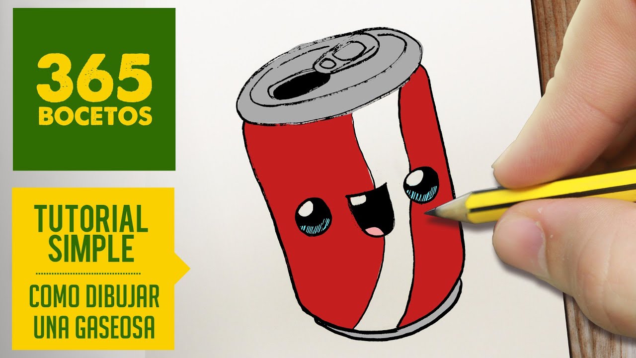 COMO DIBUJAR UNA GASEOSA KAWAII PASO A PASO - Dibujos kawaii faciles - How  to draw a soda can - thptnganamst.edu.vn