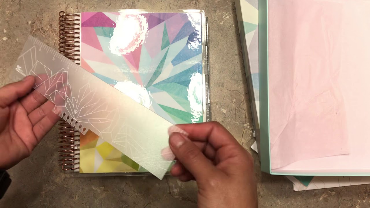 Unboxing Erin Condren life Planner - YouTube