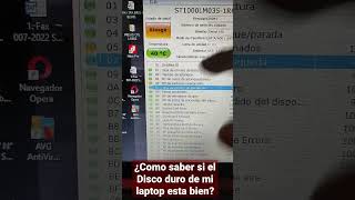 Porque está lenta la laptop, revisión del disco duro