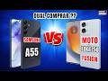QUAL COMPRAR ? SAMSUNG  A55 5G  VS MOTO EDGE 50 FUSION 5G #samsung #motorola #video #smartphone