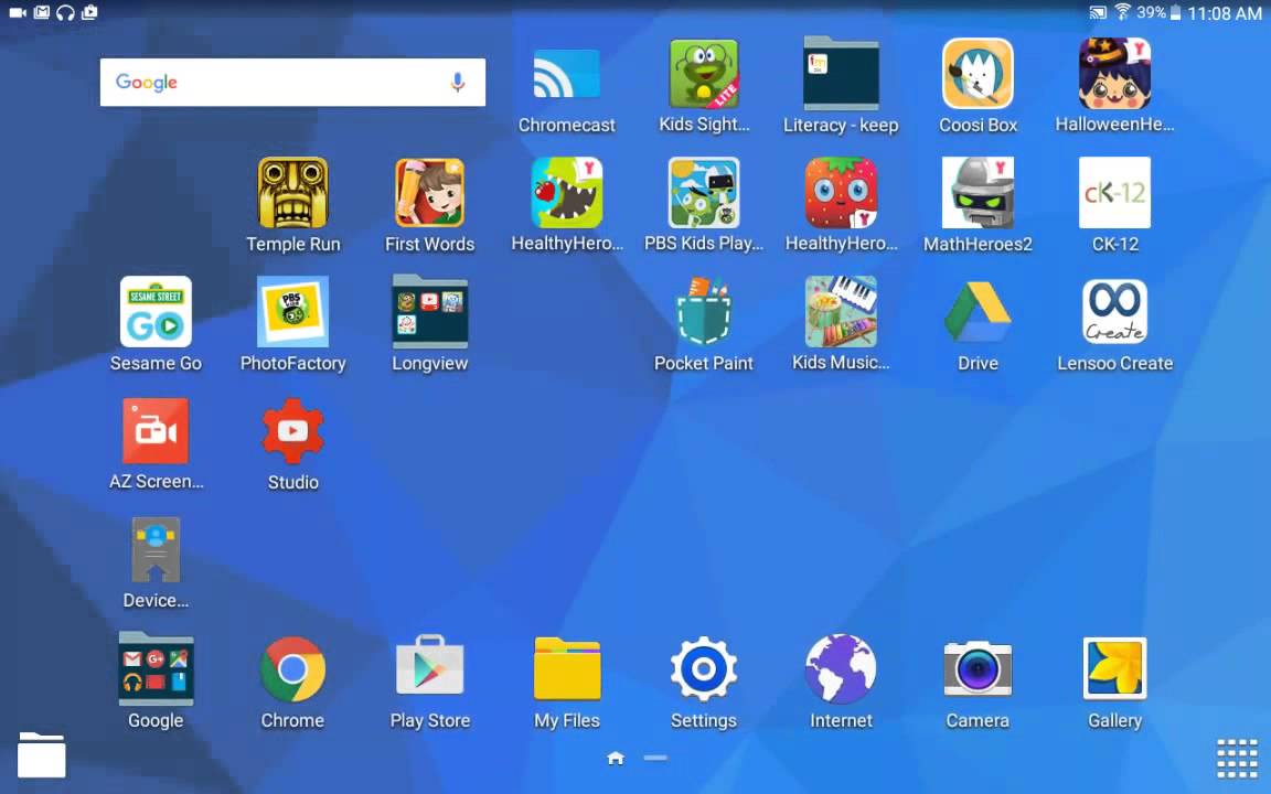Remove Shortcuts and Uninstall Apps Samsung Tab for Edu YouTube