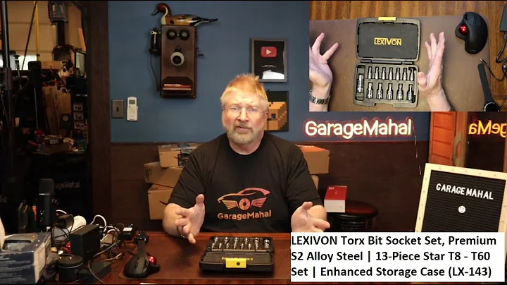 LEXIVON Torx Bit Socket Set, Premium S2 Alloy Steel 13-Piece Star T8 - T60 Set, Storage Case