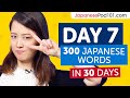 Day 7: 70/300 | Learn 300 Japanese Words in 30 Days Challenge