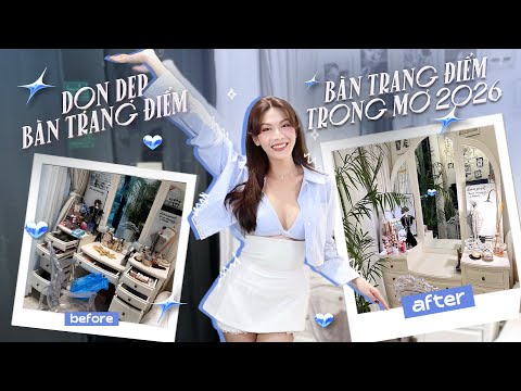 Luna Đào | Bàn Makeup Trong Mơ 2026 | Decor tiết kiệm mà vẫn sang xịn mịn 💄✨