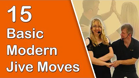 15 Basic Beginner Modern Jive Moves Demonstration | Learn the EASIEST Partner Dance! | Ginger Jive