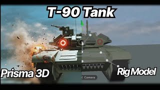 I created this incredible T90 tank entirely using just Prisma 3D!