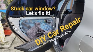 Stuck Power Window DIY Car Repair- 2004 Toyota Altis (Tagalog)