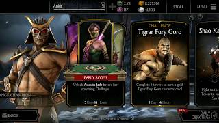 Tigrar Fury GORO Challenge Easy Difficulty - Mortal Kombat X (iOS/Android)