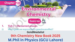 9th Class Chemistry New Book 2025 Chapter 10 | Exercise Solution | Punjab Board 9th new chemistry