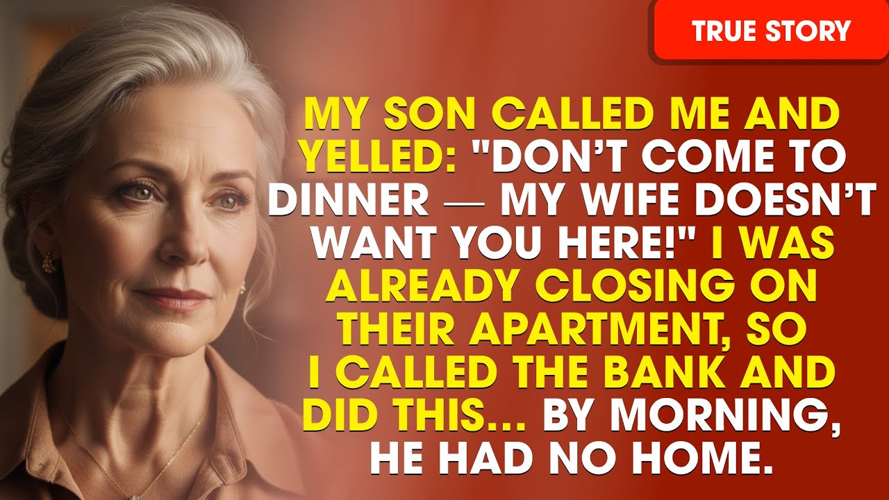 My Son Called And Shouted: “Don’t Come To Dinner — My Wife Doesn’t Want You Here!” So I…