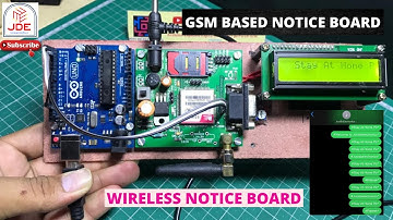GSM Based Notice Board | Wireless Notice Board Arduino Project