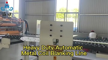 heavy duty automatic metal coil blanking line