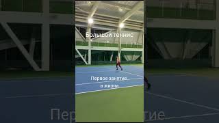 первый раз пробую большой теннис #like #siberia #tennis #sports #shorts #теннис #сибирь