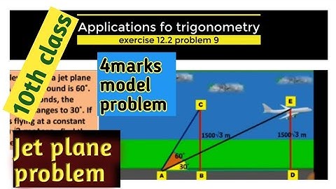 Applications of trigonometry // exercise 12.2 // problem 9