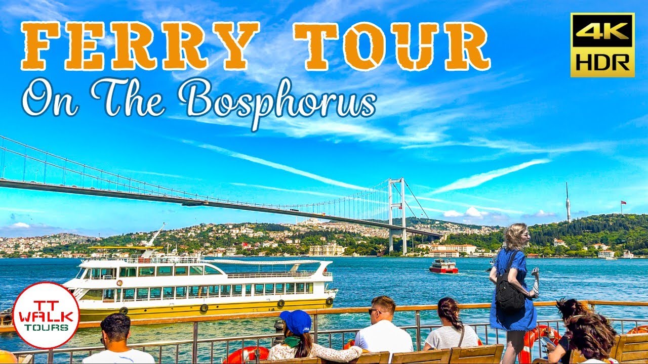 Круиз по Босфору, Стамбул | Паромный тур Босфор | 4К HDR
